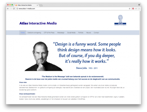Nieuwe website Atlas Interactive Media een feit