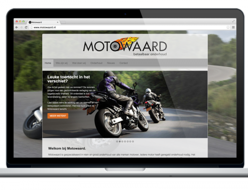 Website voor Motowaard in de maak